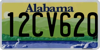 AL license plate 12CV620
