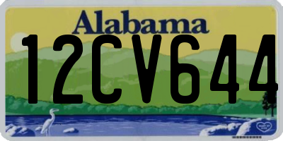 AL license plate 12CV644