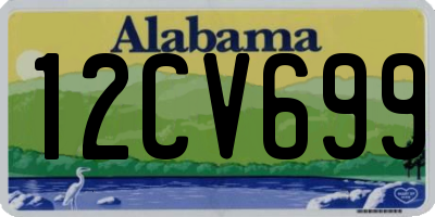 AL license plate 12CV699