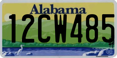 AL license plate 12CW485