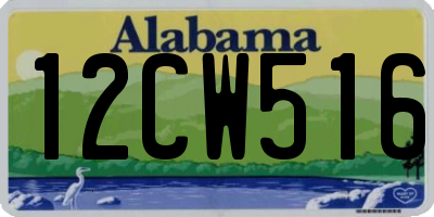 AL license plate 12CW516