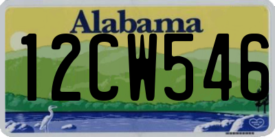 AL license plate 12CW546