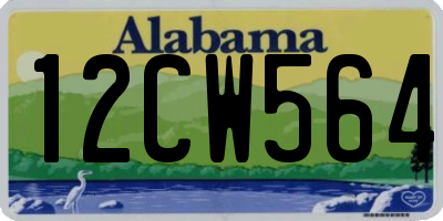 AL license plate 12CW564