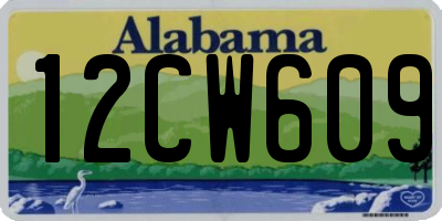 AL license plate 12CW609
