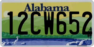 AL license plate 12CW652