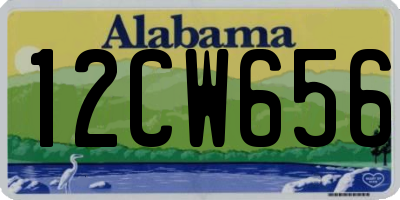 AL license plate 12CW656