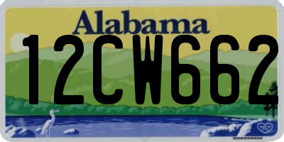 AL license plate 12CW662