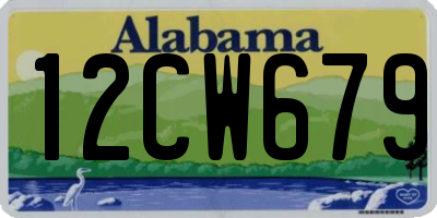 AL license plate 12CW679