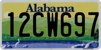 AL license plate 12CW697