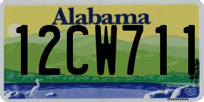 AL license plate 12CW711