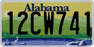 AL license plate 12CW741
