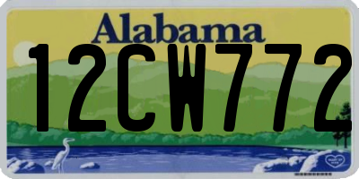 AL license plate 12CW772