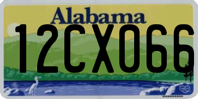 AL license plate 12CX066