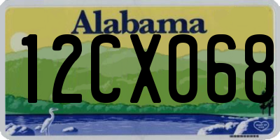 AL license plate 12CX068