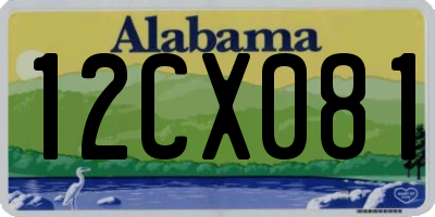 AL license plate 12CX081