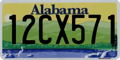 AL license plate 12CX571
