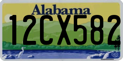 AL license plate 12CX582