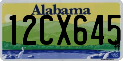 AL license plate 12CX645