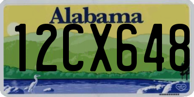 AL license plate 12CX648