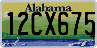 AL license plate 12CX675