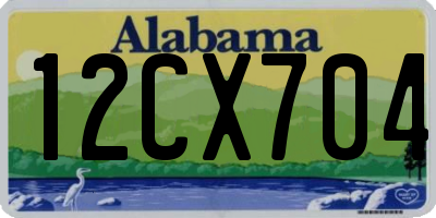 AL license plate 12CX704