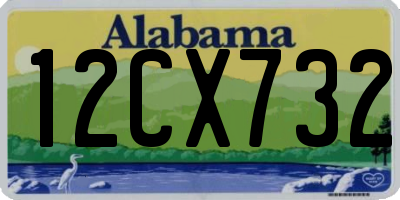 AL license plate 12CX732