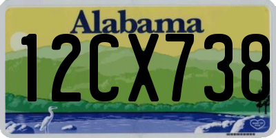 AL license plate 12CX738