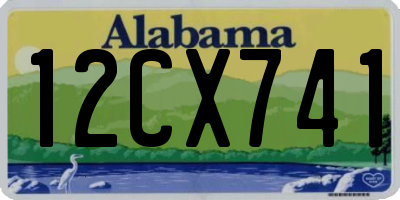 AL license plate 12CX741