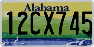 AL license plate 12CX745