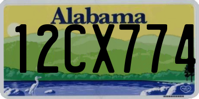 AL license plate 12CX774
