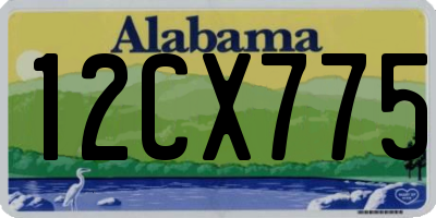 AL license plate 12CX775