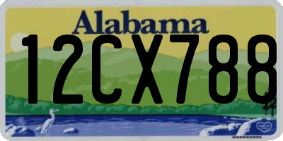 AL license plate 12CX788