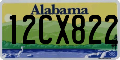 AL license plate 12CX822