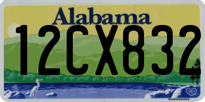 AL license plate 12CX832