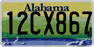 AL license plate 12CX867