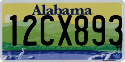 AL license plate 12CX893
