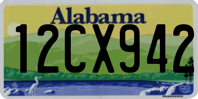 AL license plate 12CX942