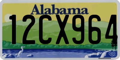 AL license plate 12CX964