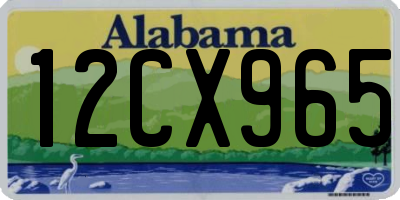AL license plate 12CX965