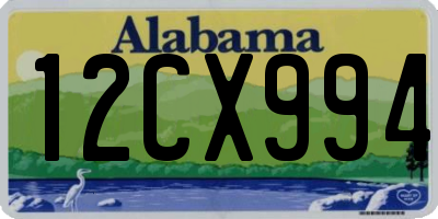 AL license plate 12CX994