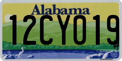 AL license plate 12CY019