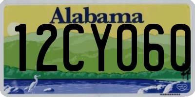 AL license plate 12CY060