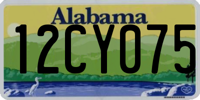 AL license plate 12CY075