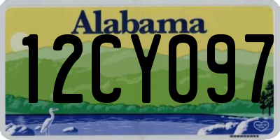 AL license plate 12CY097