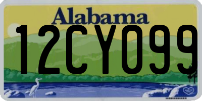 AL license plate 12CY099