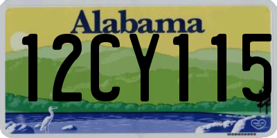 AL license plate 12CY115