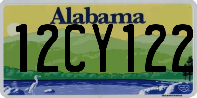 AL license plate 12CY122