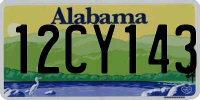AL license plate 12CY143