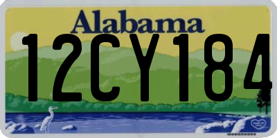 AL license plate 12CY184