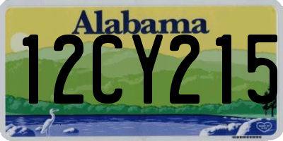 AL license plate 12CY215